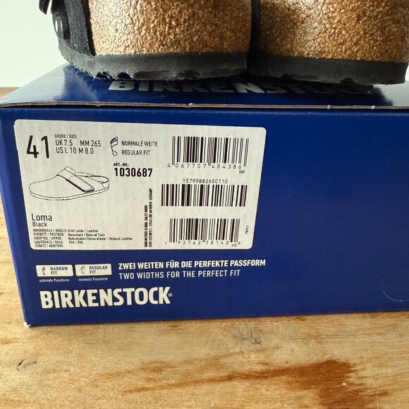 Birkenstock Loma Nubuck Leather/Suede Black - Size 8 - EU 41 - Picture 7 of 11